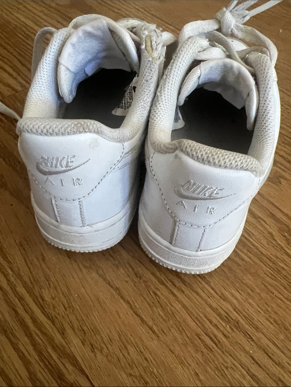 Nike Kids White Leather Air Sneakers